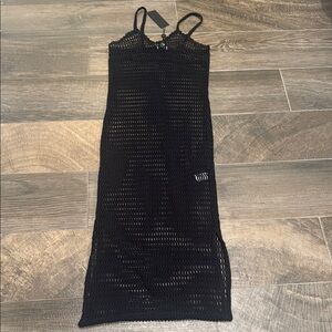 NWT Black Crochet Swimsuit Coverup